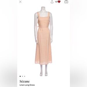 Sezane gingham linen Sundress